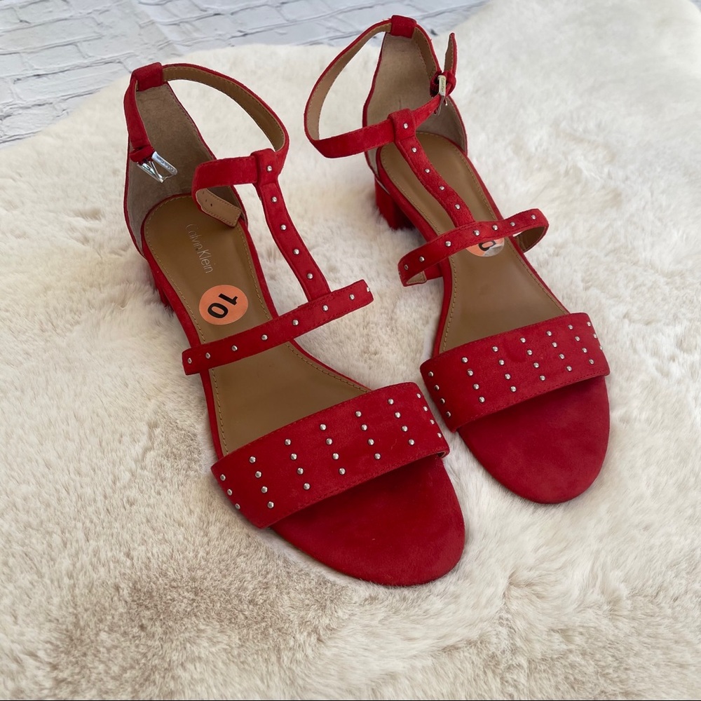 Calvin Klein Divina Block Heel Sandal